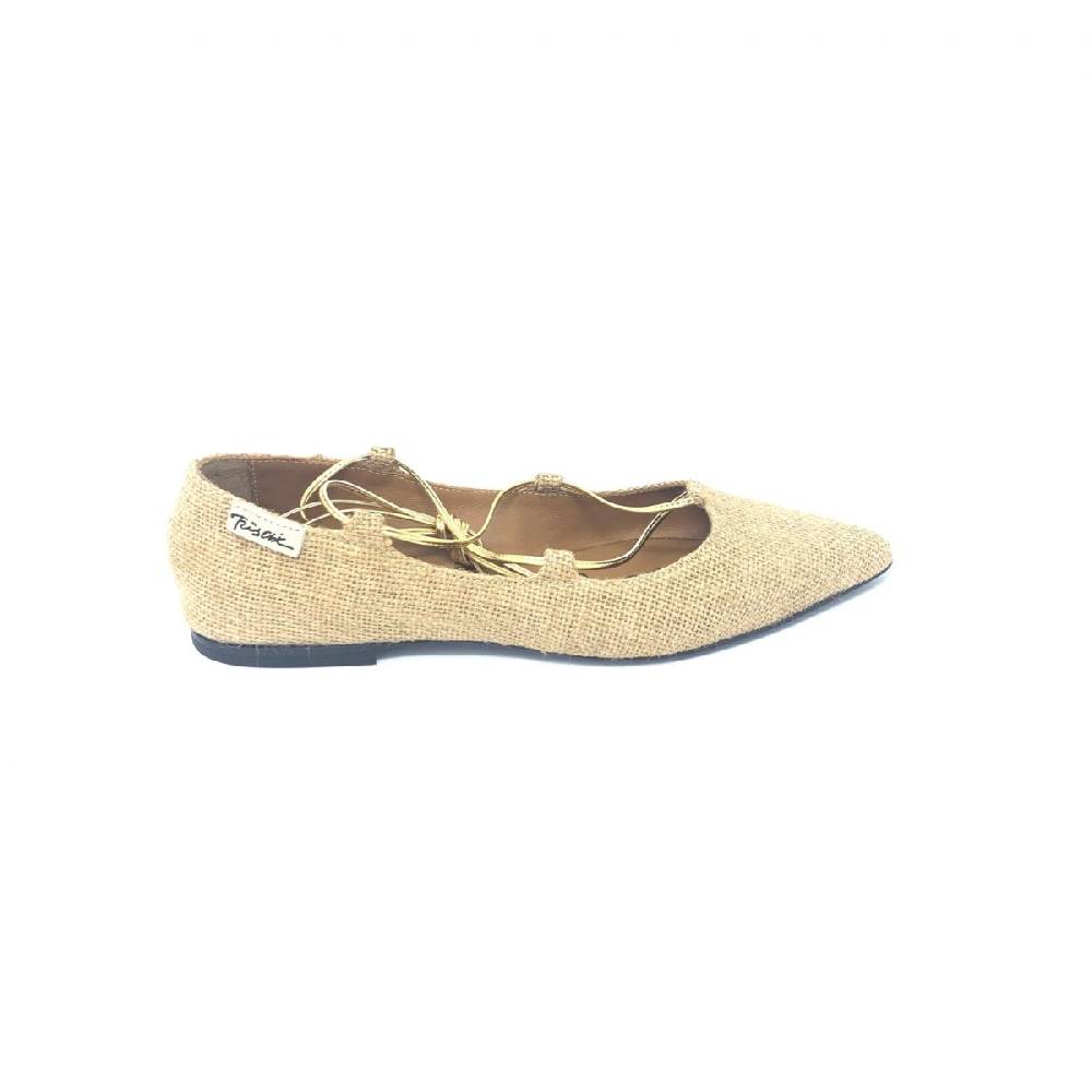 Passion Blanche Flat Shoes BRIGITTE Juta 2021 In Vendita