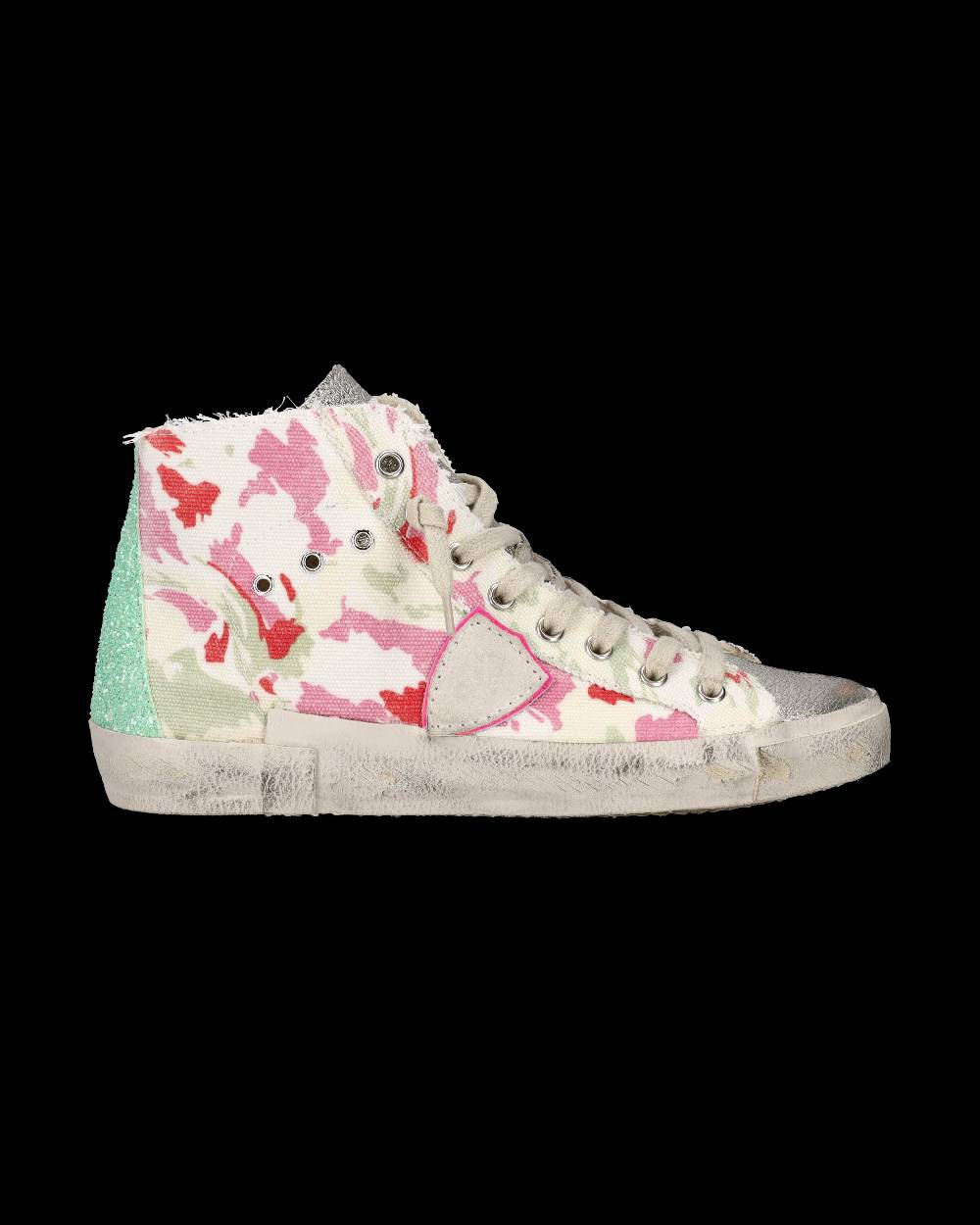﻿Philippe Model Sneaker alte Prsx High donna - verde e fucsia 2025