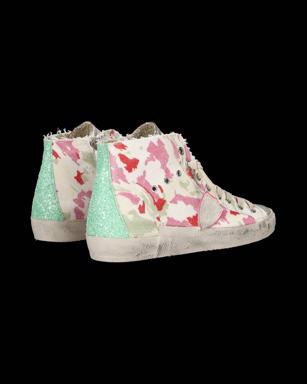 ﻿Philippe Model Sneaker alte Prsx High donna - verde e fucsia 2025