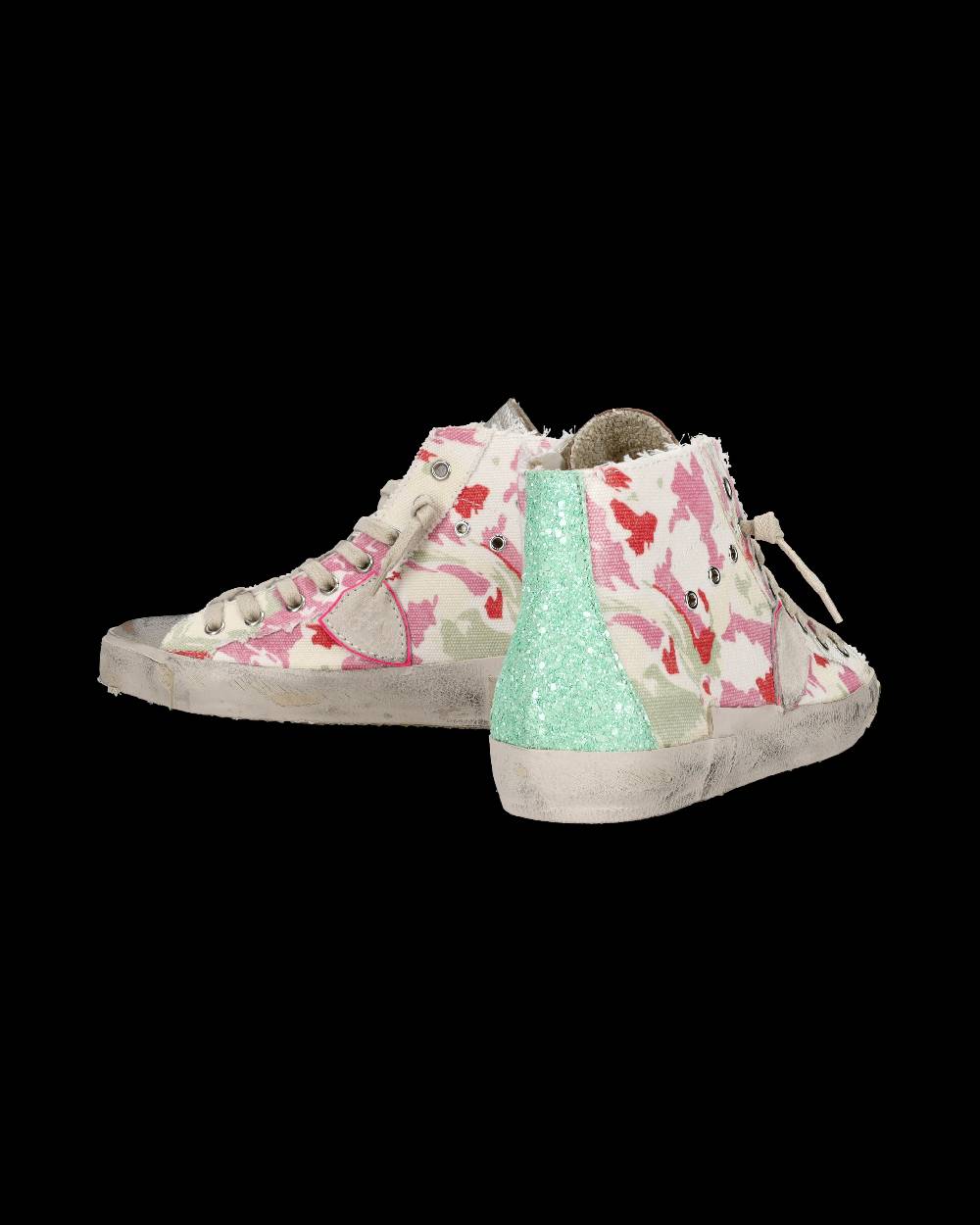 ﻿Philippe Model Sneaker alte Prsx High donna - verde e fucsia 2025