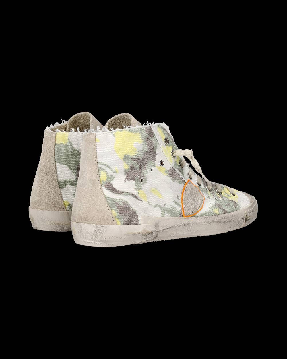 Philippe Model Sneaker alta Prsx uomo - verde e giallo In Linea