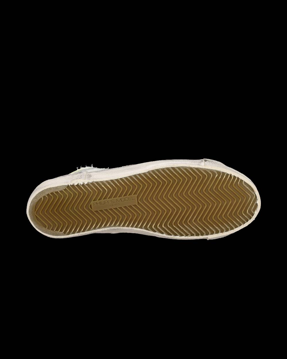 Philippe Model Sneaker alta Prsx uomo - verde e giallo In Linea