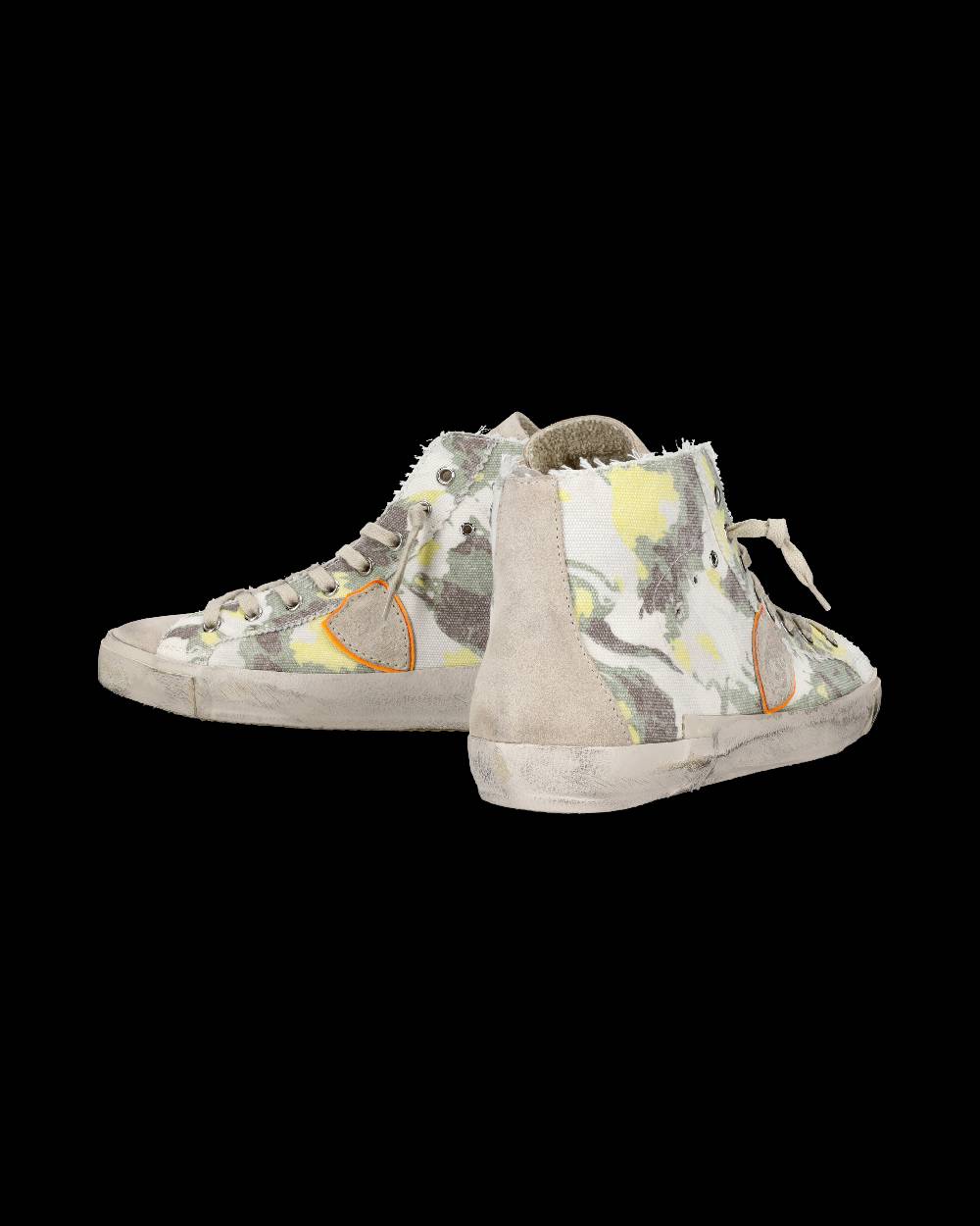 Philippe Model Sneaker alta Prsx uomo - verde e giallo In Linea
