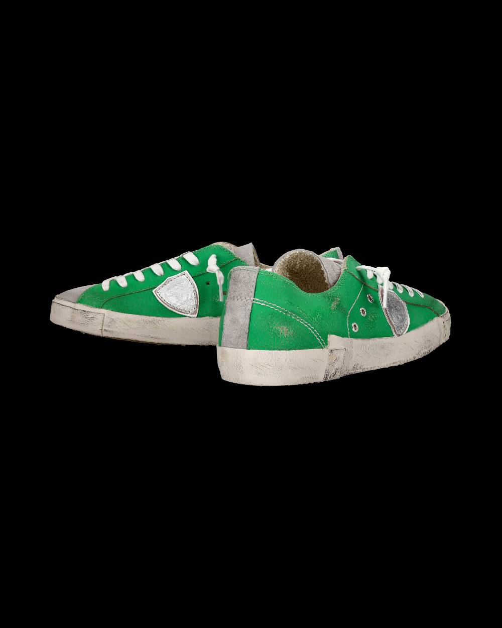 Philippe Model Sneaker basse Prsx uomo - verde e argento Vendita