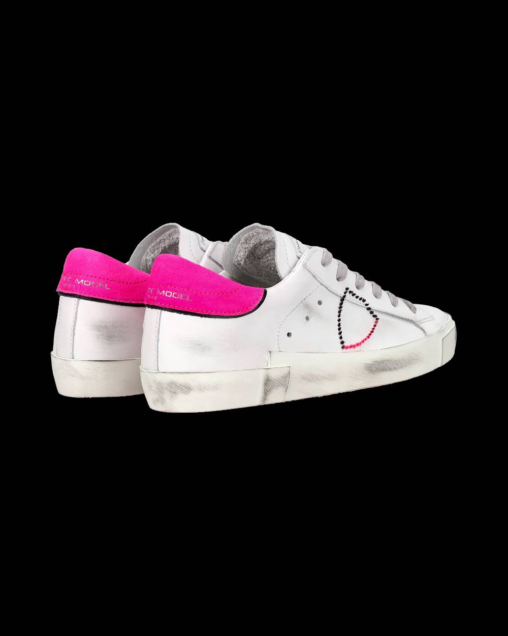 Philippe Model Sneaker bassa PRSX donna - bianco e fucsia Discount Store per i nuovi prodotti