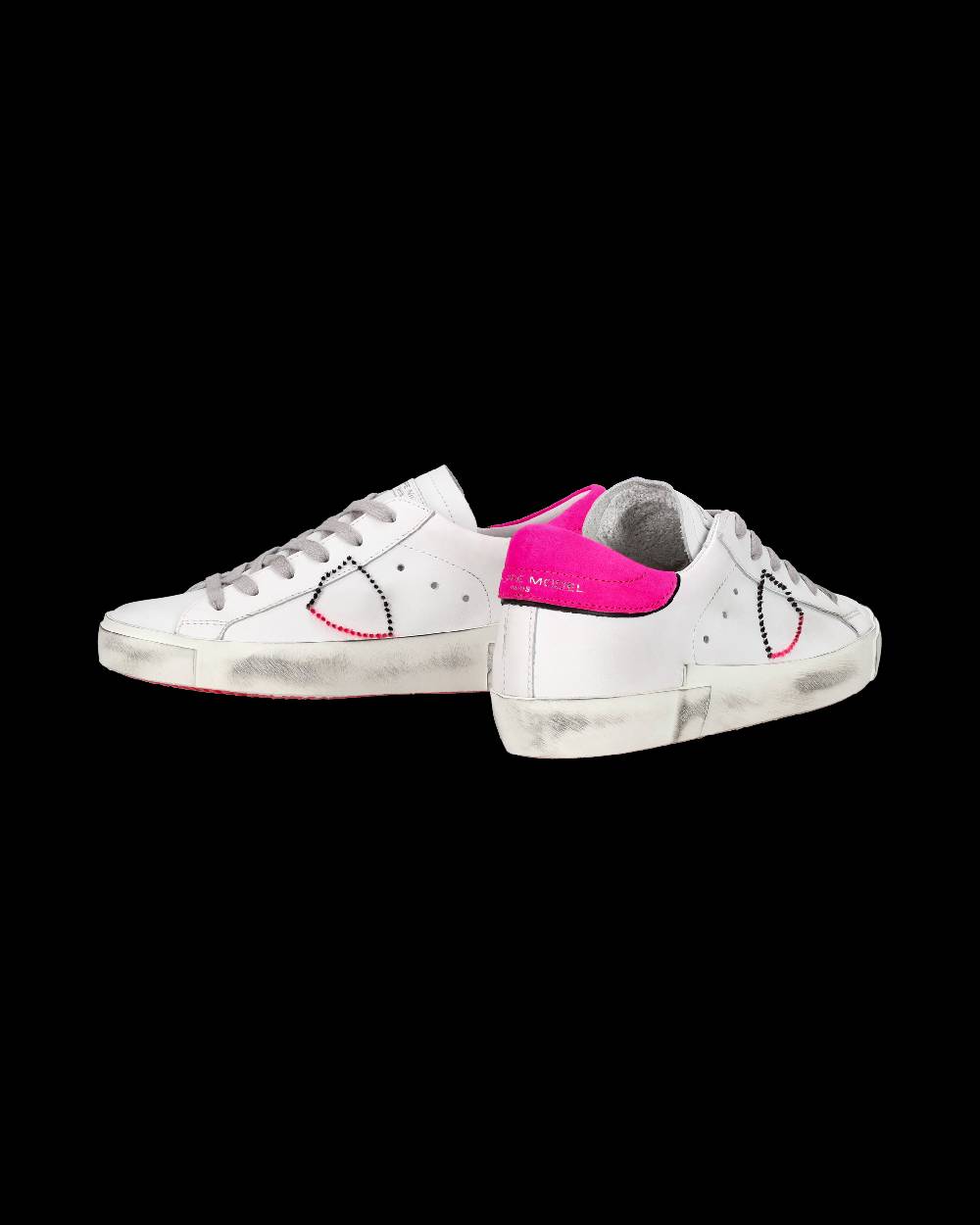 Philippe Model Sneaker bassa PRSX donna - bianco e fucsia Discount Store per i nuovi prodotti