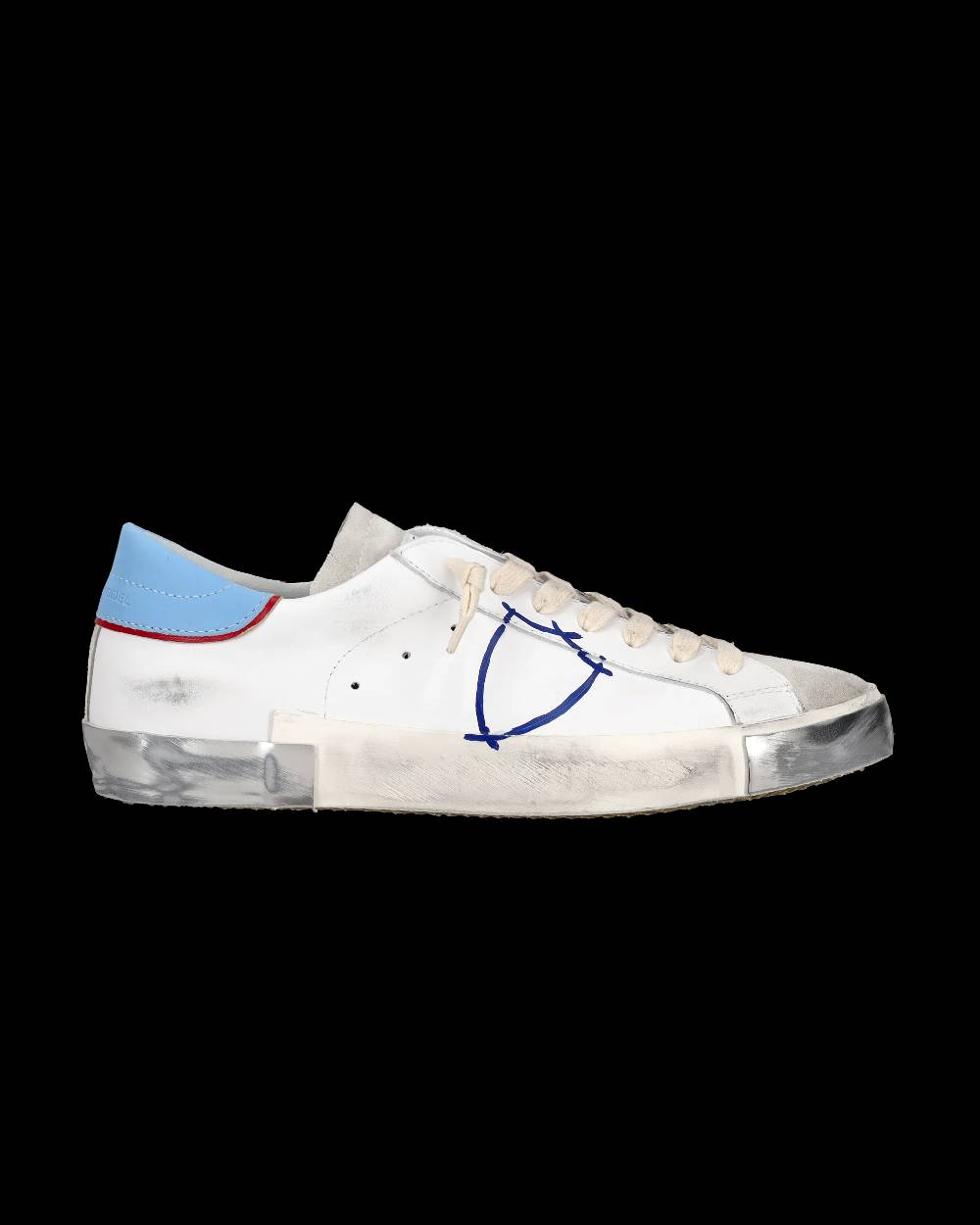 Philippe Model Sneaker tennis Prsx da uomo - Azzurro e bianco Spedizione Gratuita