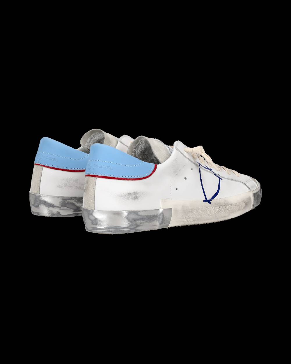 Philippe Model Sneaker tennis Prsx da uomo - Azzurro e bianco Spedizione Gratuita
