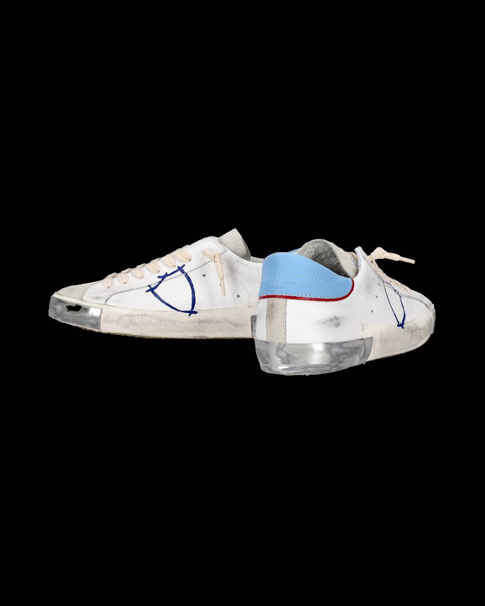 Philippe Model Sneaker tennis Prsx da uomo - Azzurro e bianco Spedizione Gratuita