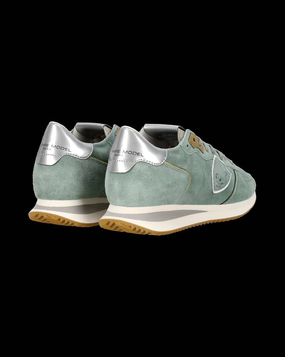 Philippe Model Sneaker casual Trpx da donna in pelle scamosciata - Turchese Consegna Veloce