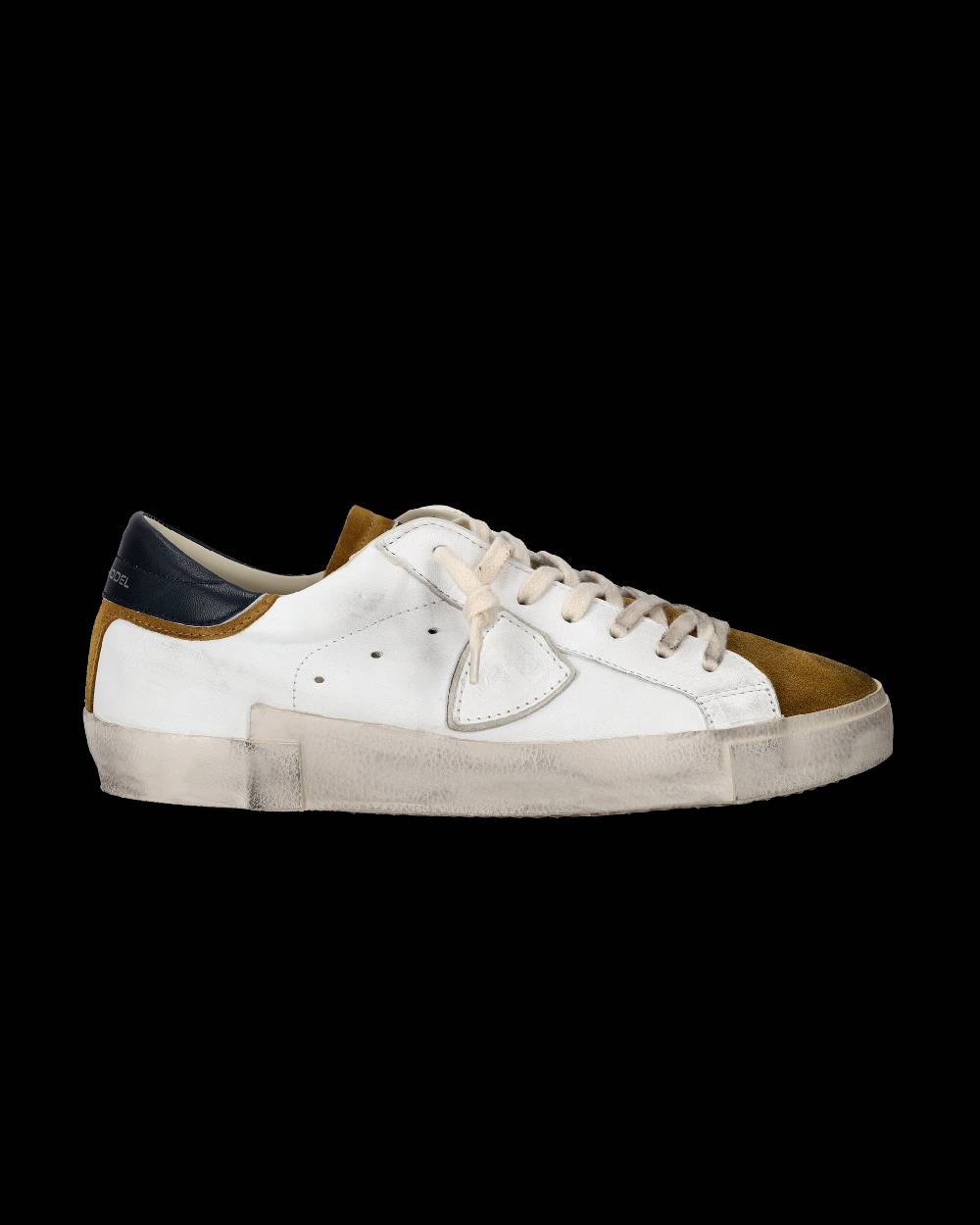 Philippe Model Sneaker basse Paris uomo - bianco e senape Affare Del Giorno