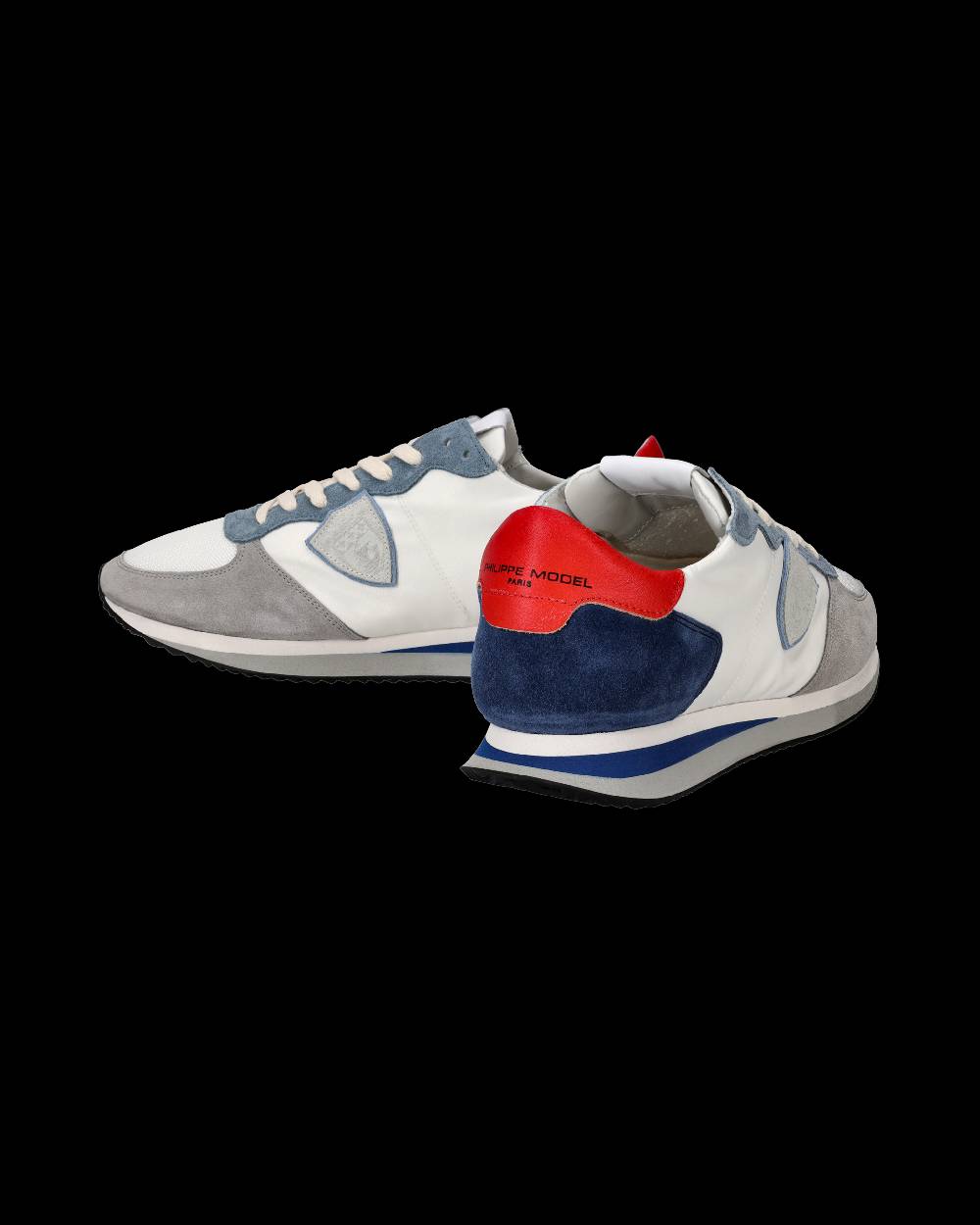 Philippe Model Sneakers Trpx da Uomo Bianche e Denim in Tessuto Tecnico Prezzo Ridotto