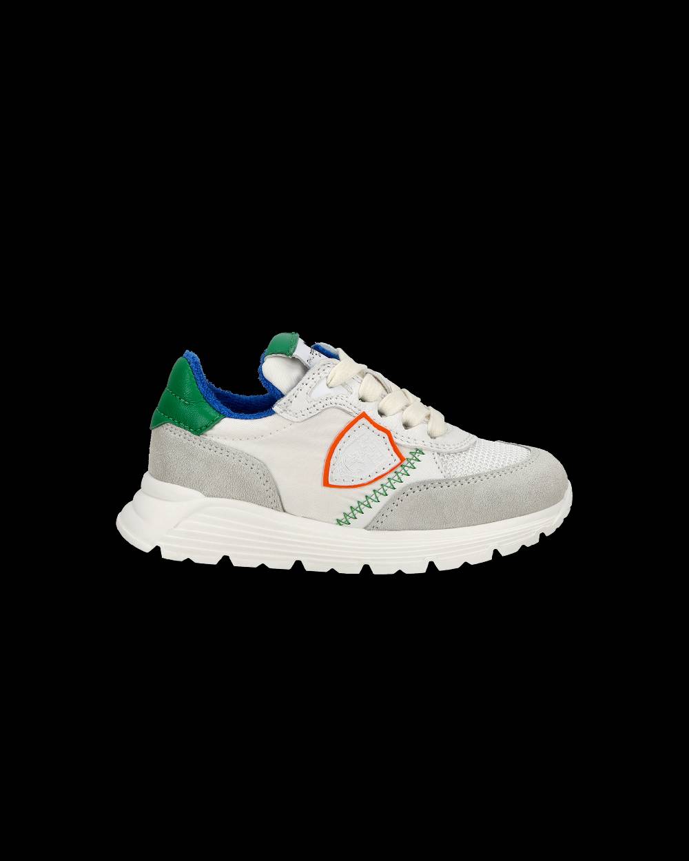 Philippe Model Sneakers basse Antibes Baby in nylon e pelle, Bianco Verde Hotsell