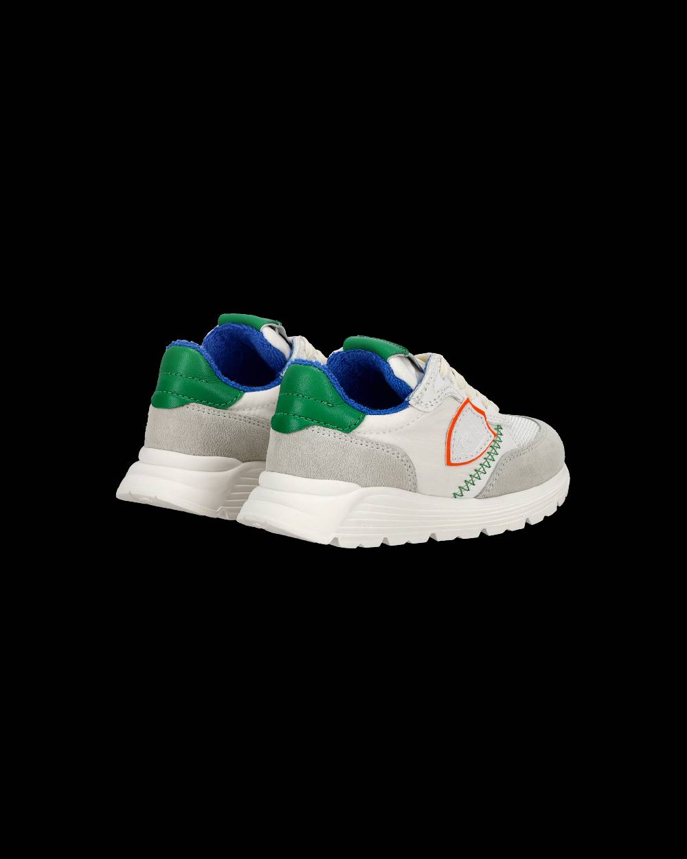 Philippe Model Sneakers basse Antibes Baby in nylon e pelle, Bianco Verde Hotsell