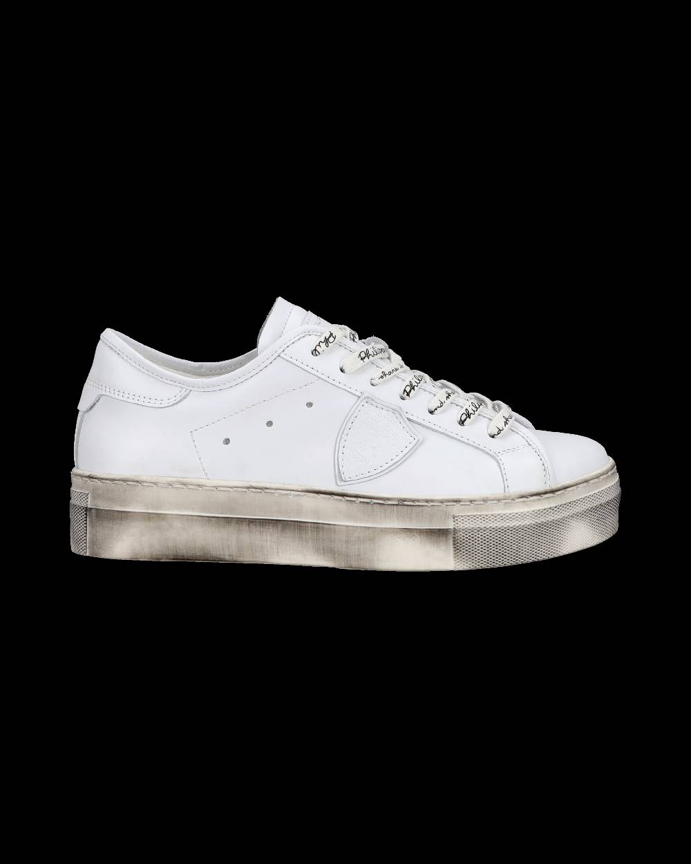 Philippe Model Sneakers basse Paris Haute da Bambino in pelle, Bianco 2025