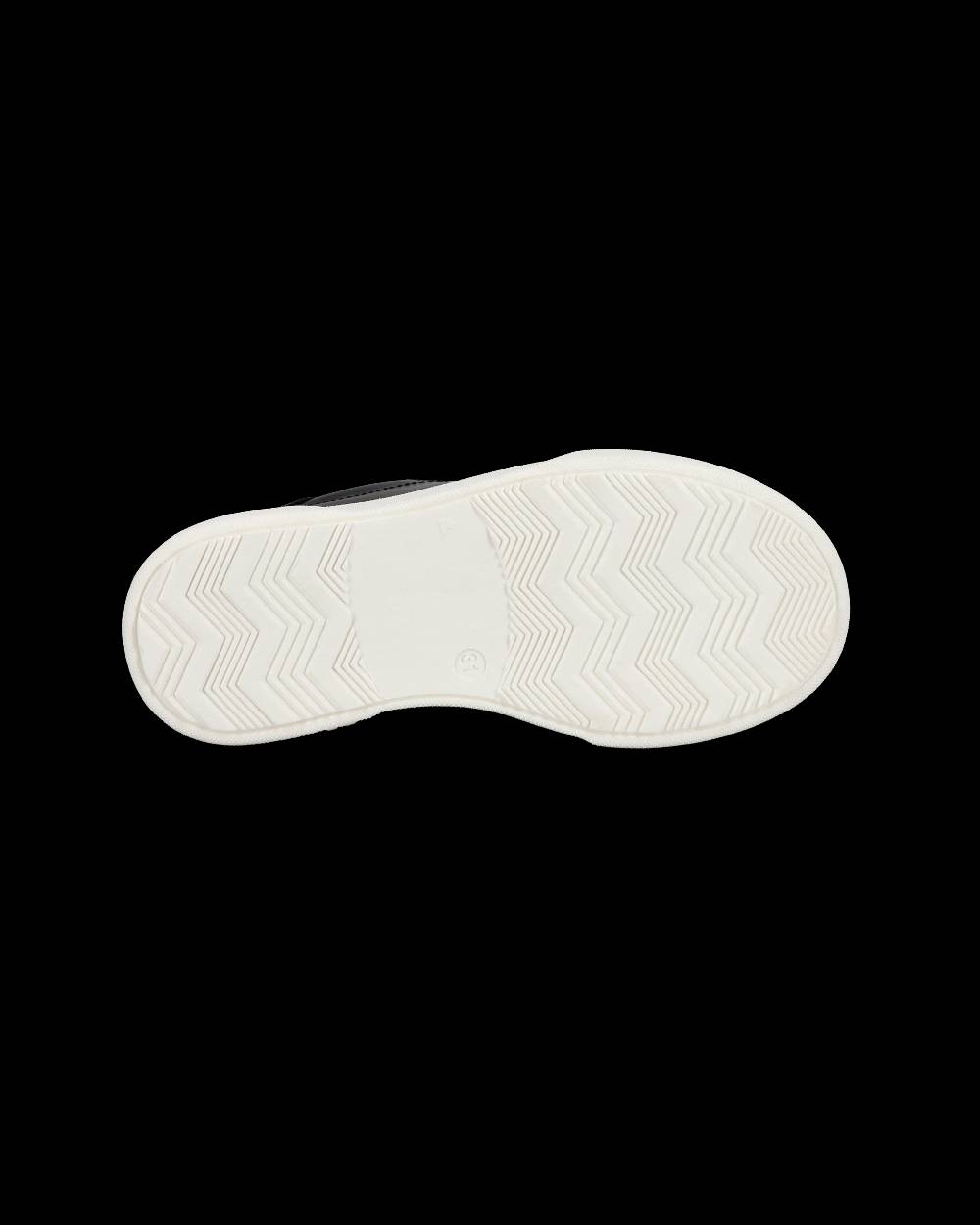 Philippe Model Junior Temple Low-Top Sneakers in Leather, Black White Italia