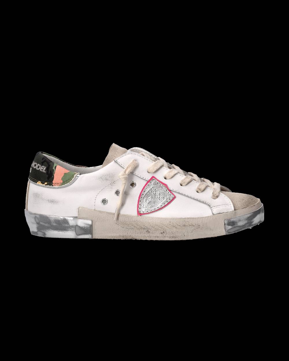 Philippe Model Sneaker Prsx Donna, Bianco e Rosa Spedizione Gratuita