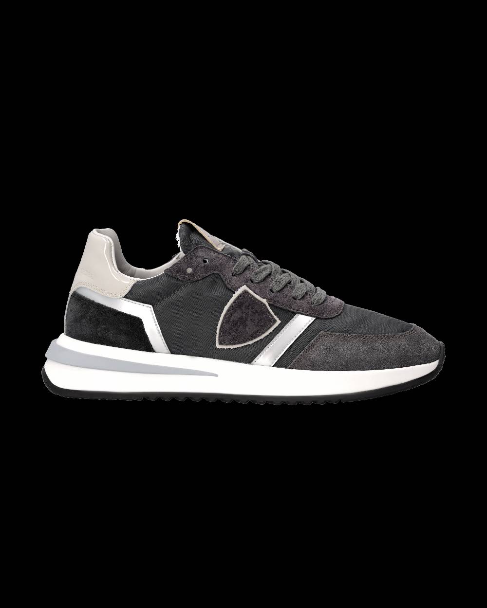 Philippe Model Sneaker Tropez 2.1 Donna, Nero Grigio e Argento Soddisfazione Garantita