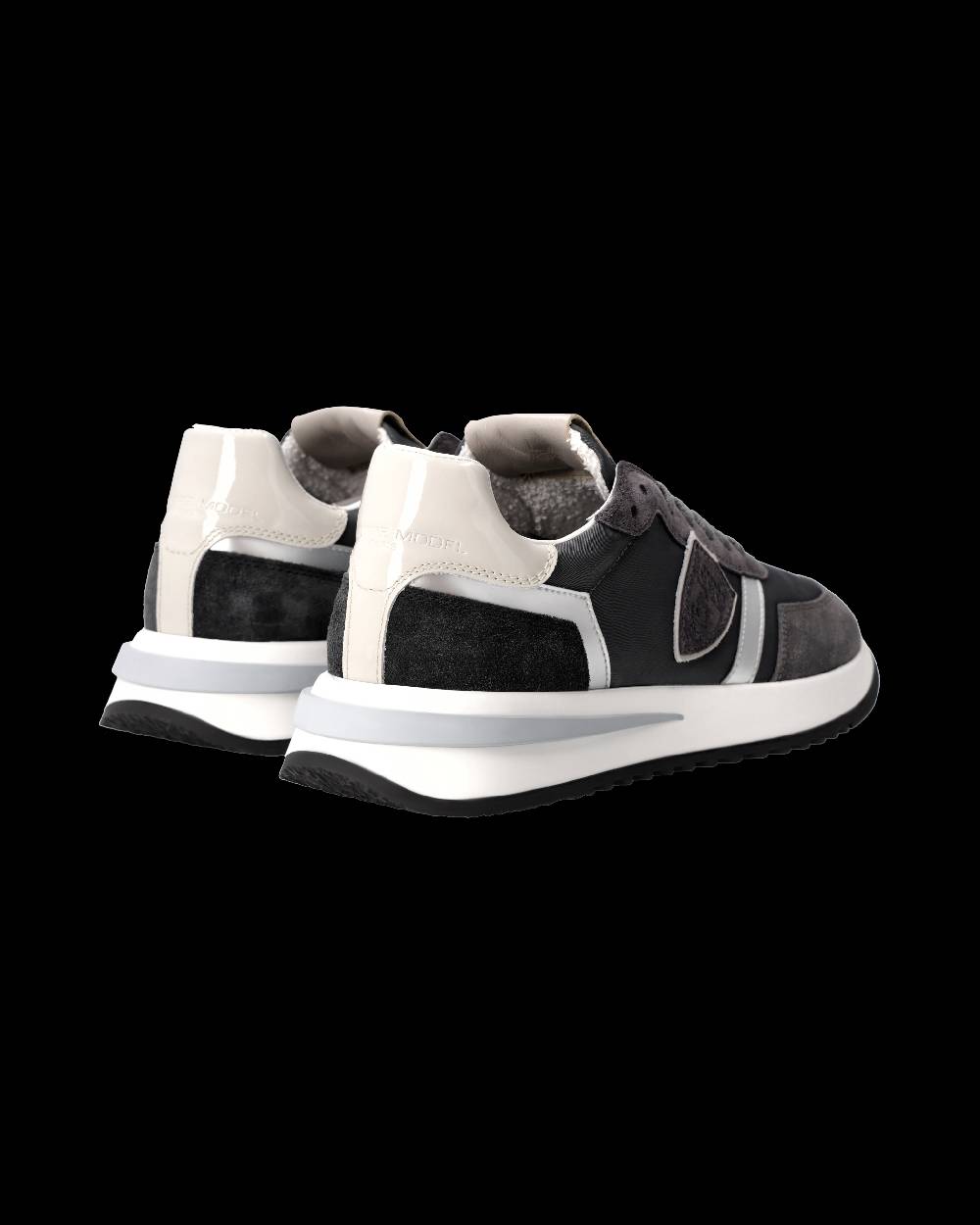 Philippe Model Sneaker Tropez 2.1 Donna, Nero Grigio e Argento Soddisfazione Garantita