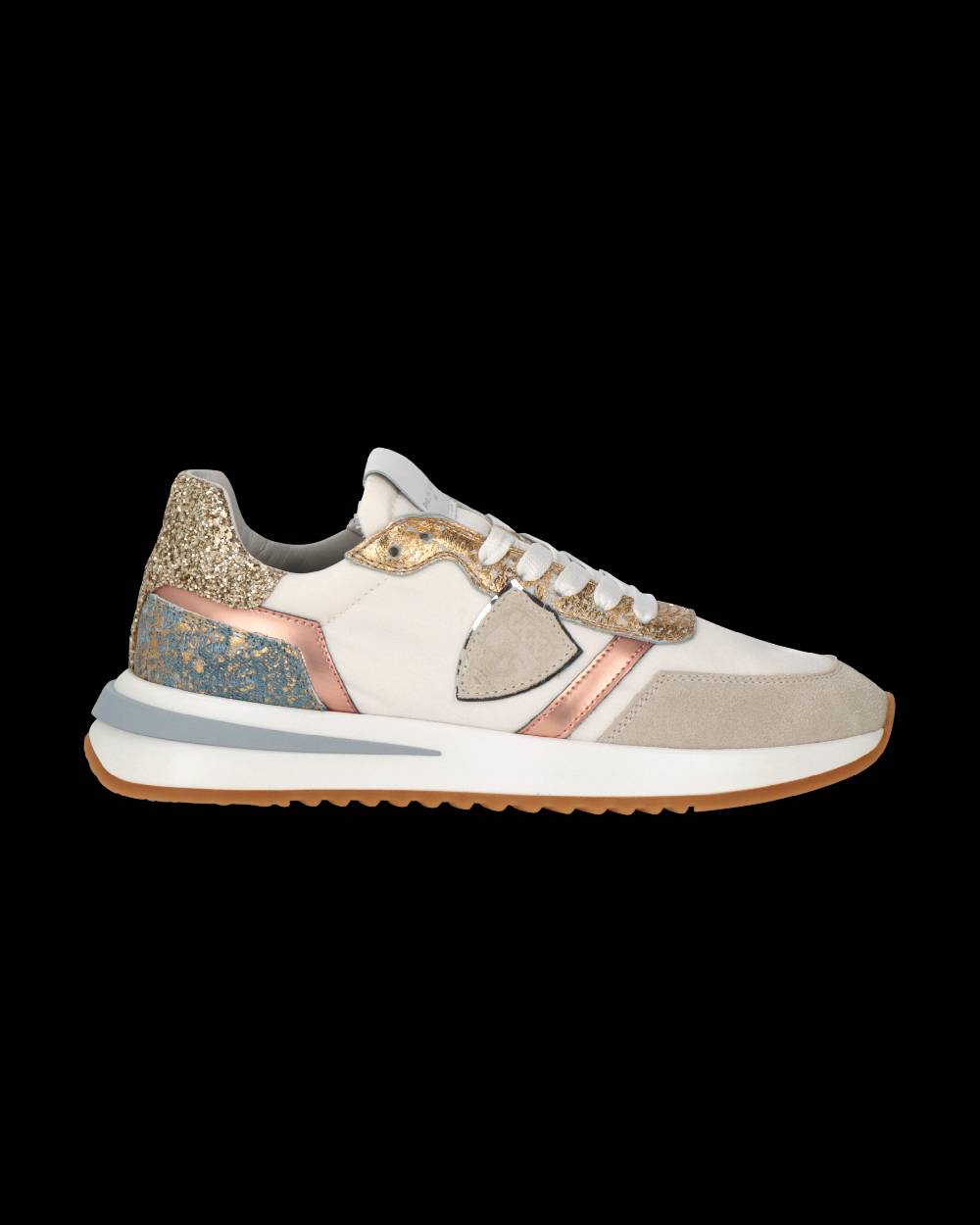 Philippe Model Sneaker Tropez 2.1 Donna, Bianco Oro e Azzurro Acquista Ora