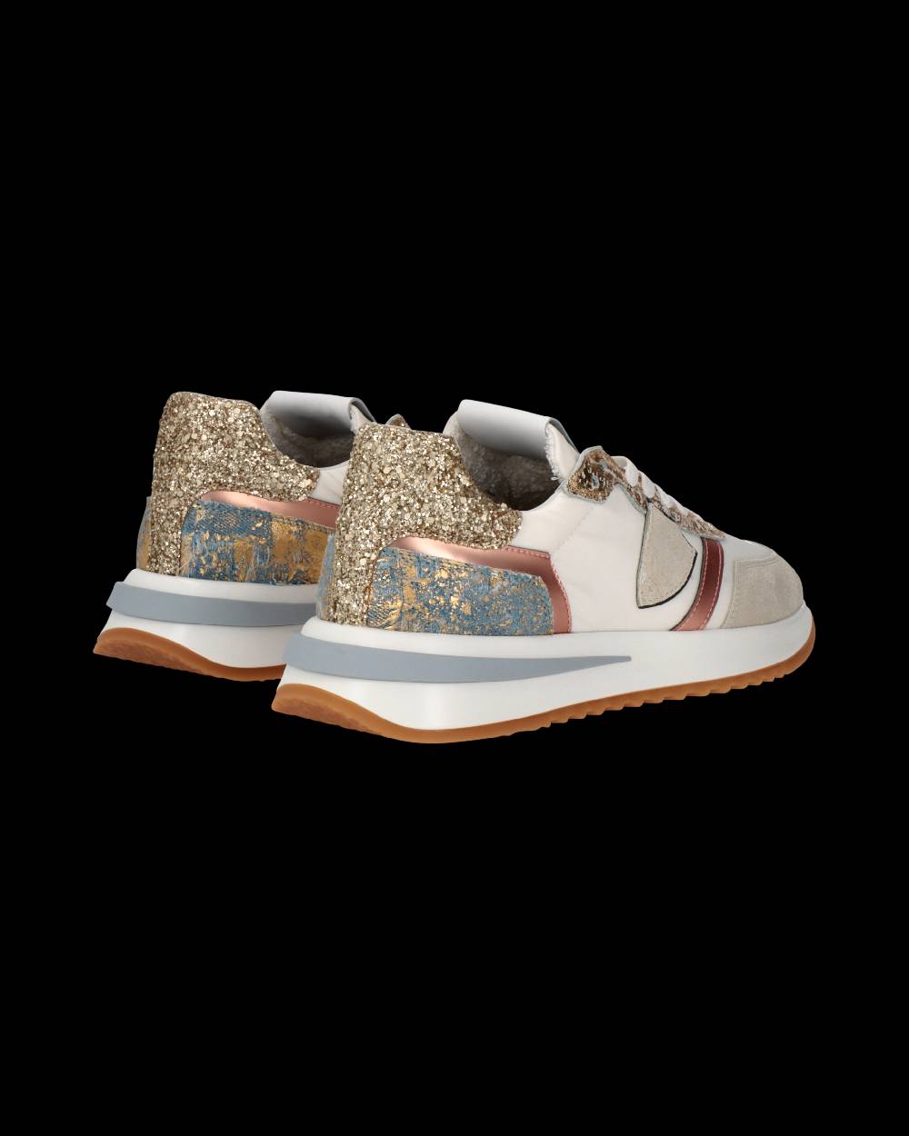 Philippe Model Sneaker Tropez 2.1 Donna, Bianco Oro e Azzurro Acquista Ora