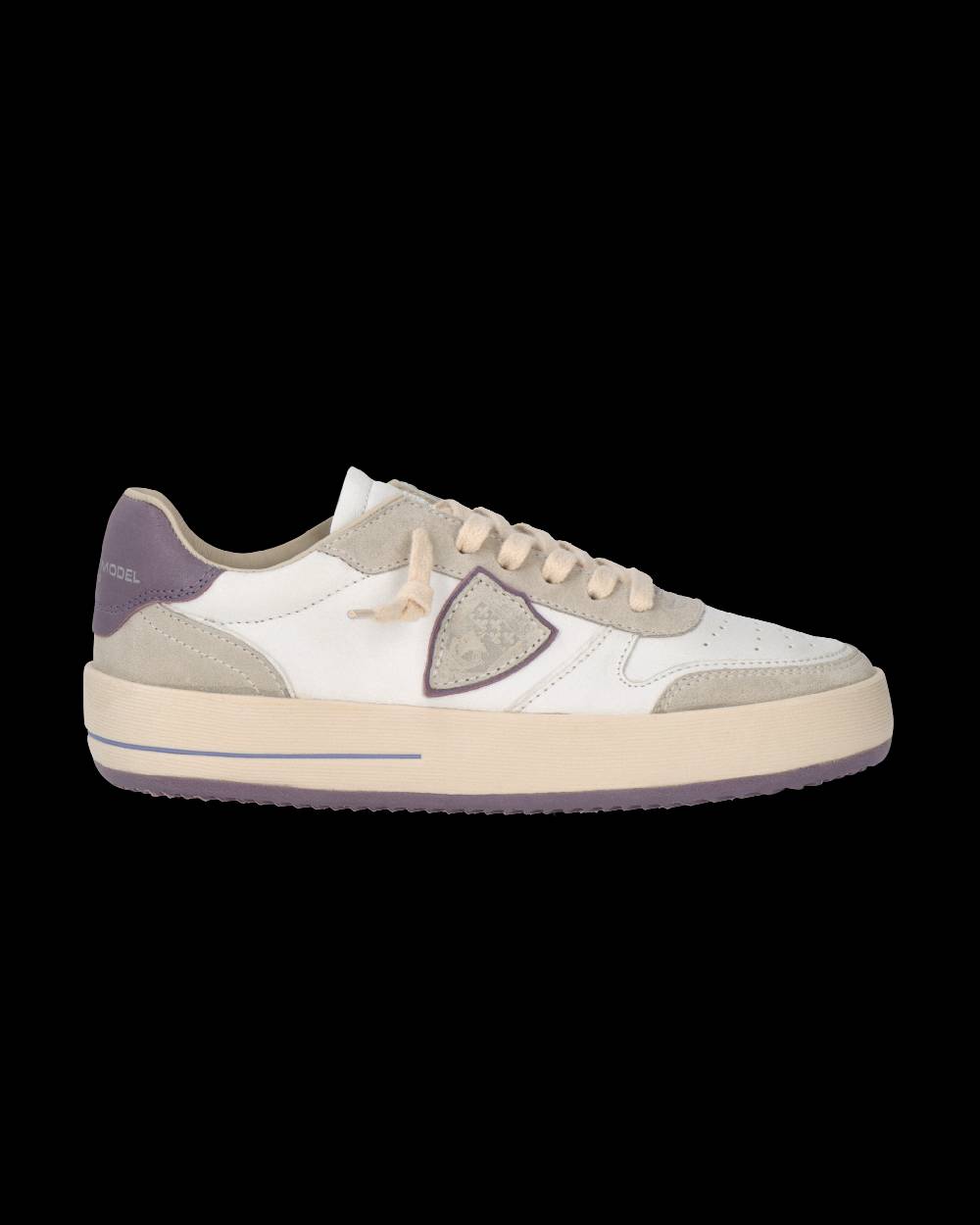 Philippe Model Sneaker Nice Donna, Bianco e Lilla Fino Al -60%