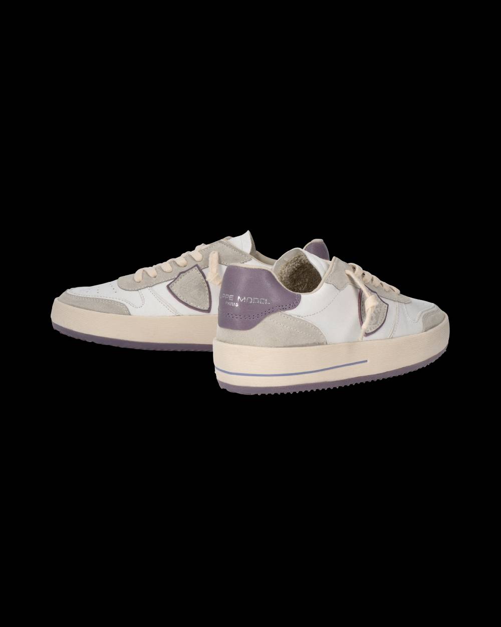 Philippe Model Sneaker Nice Donna, Bianco e Lilla Fino Al -60%