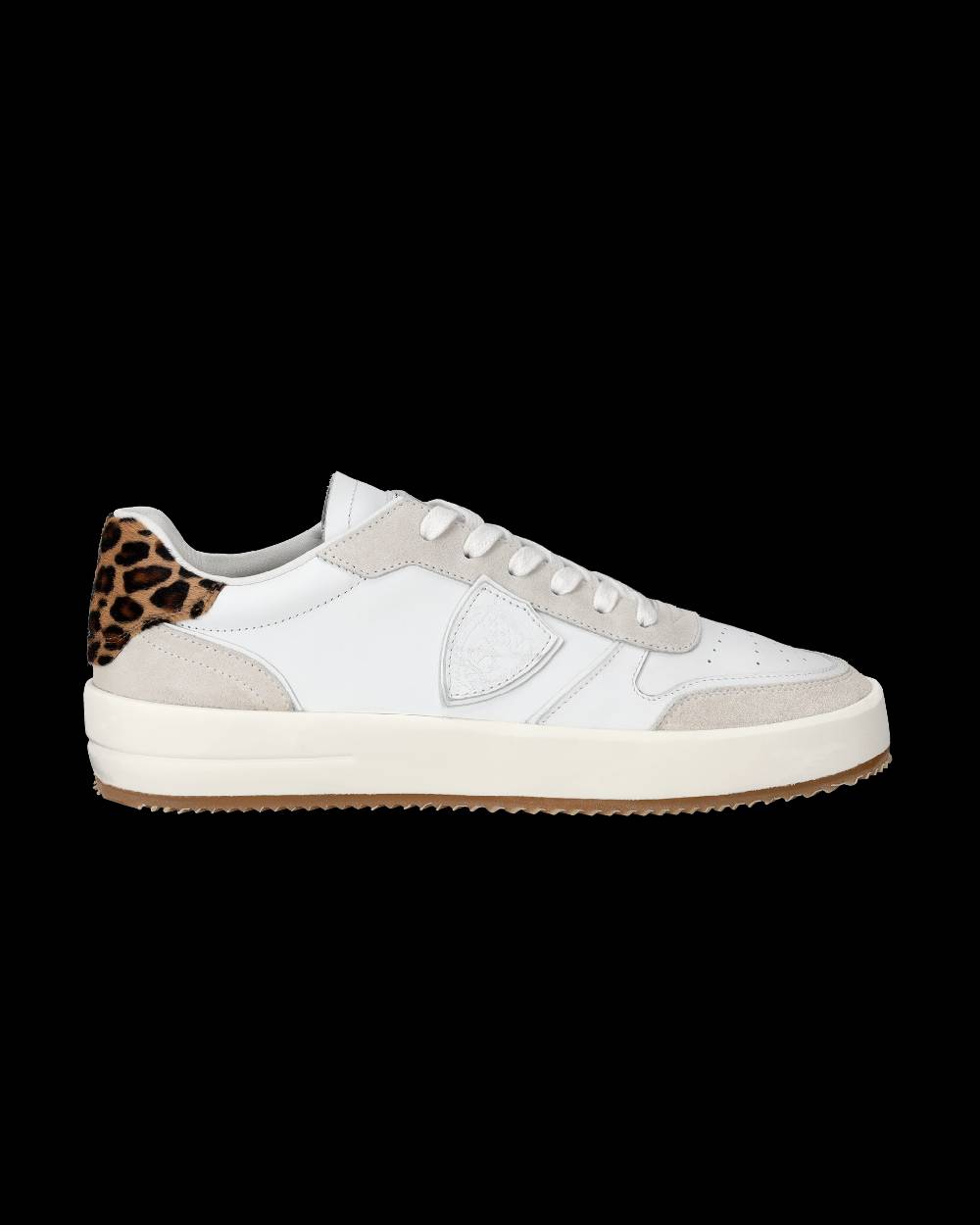 Philippe Model Sneaker bassa Nice donna - bianco e animalier Prezzo Ridotto