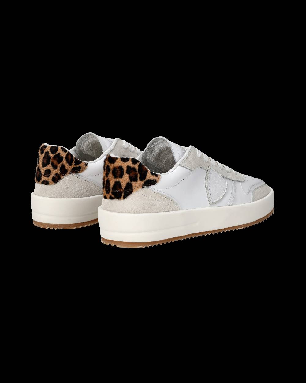 Philippe Model Sneaker bassa Nice donna - bianco e animalier Prezzo Ridotto