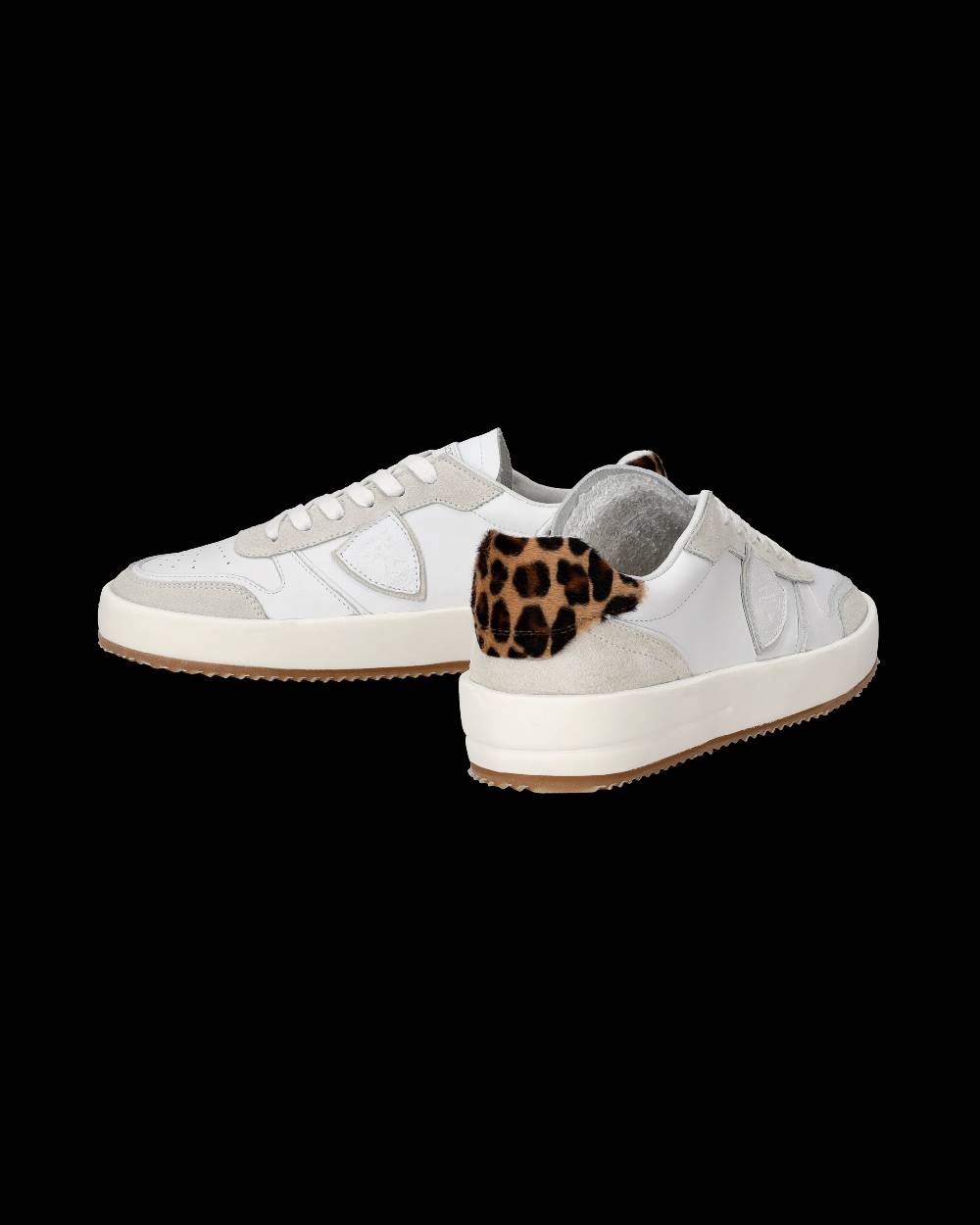 Philippe Model Sneaker bassa Nice donna - bianco e animalier Prezzo Ridotto