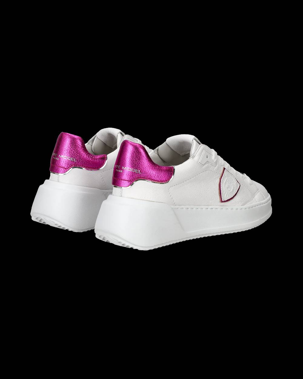 Philippe Model Sneaker basse Tres Temple donna - bianco e fucsia Novità
