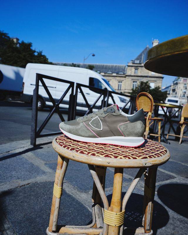 Philippe Model Sneaker basse Trpx donna - verde militare e rosa fluo Presa