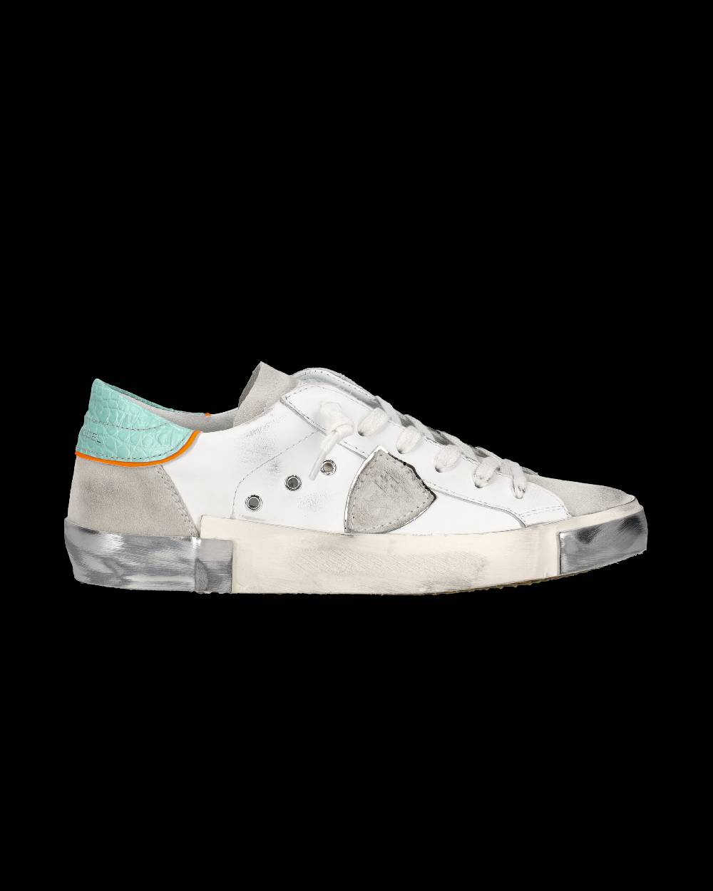 Philippe Model Sneaker bassa PRSX donna - bianco e verde acqua Nuova