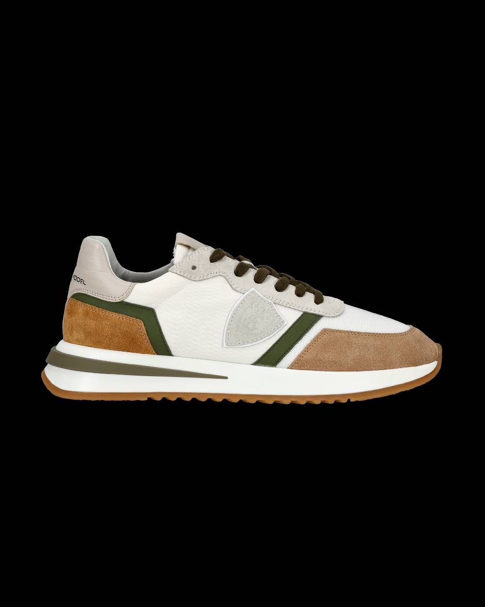 Philippe Model Sneakers Tropez 2.1 da Uomo Bianche e Verdi in Tessuto Tecnico In Linea