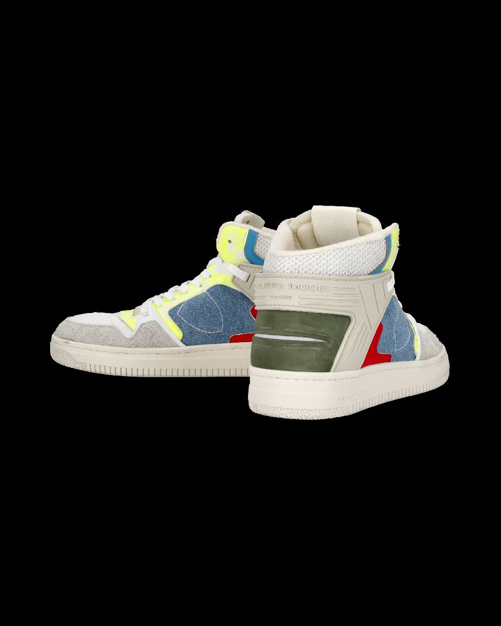 Philippe Model Sneaker mid La Grande uomo - bianco e azzurro Vendita