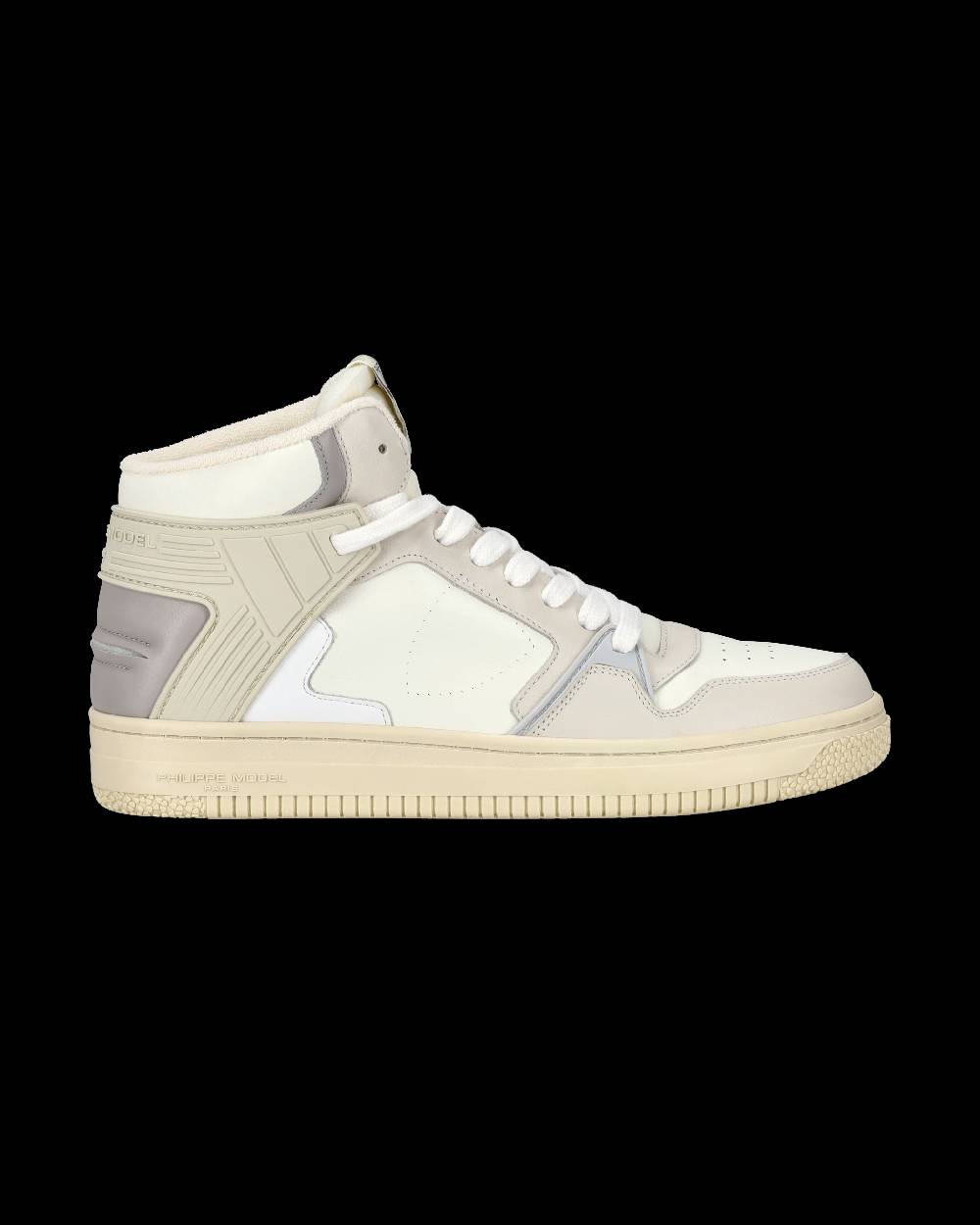 Philippe Model Sneaker streetwear La Grande da uomo in pelle - Grigio e burro Promozione