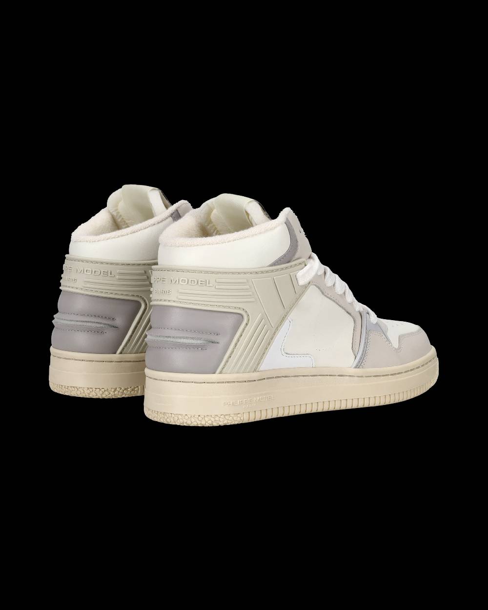 Philippe Model Sneaker mid La Grande donna - burro e grigio Pezzi Unici