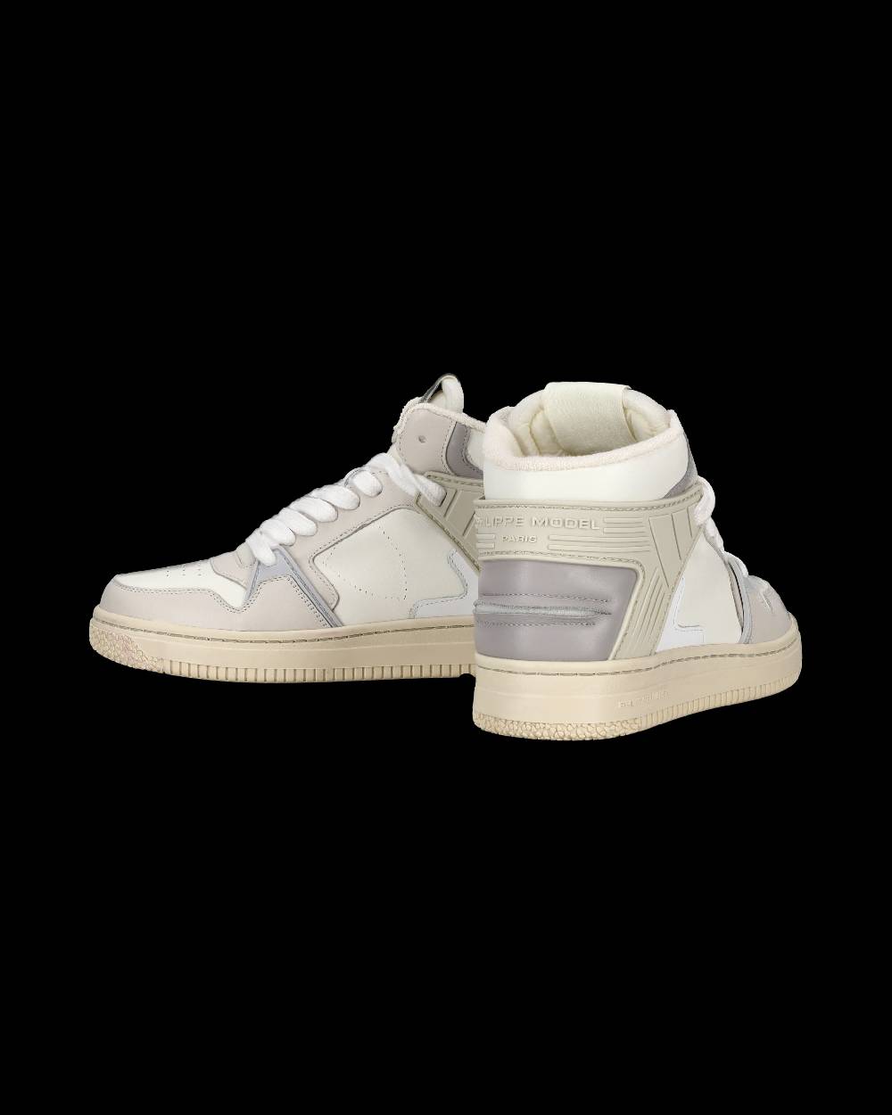 Philippe Model Sneaker mid La Grande donna - burro e grigio Pezzi Unici