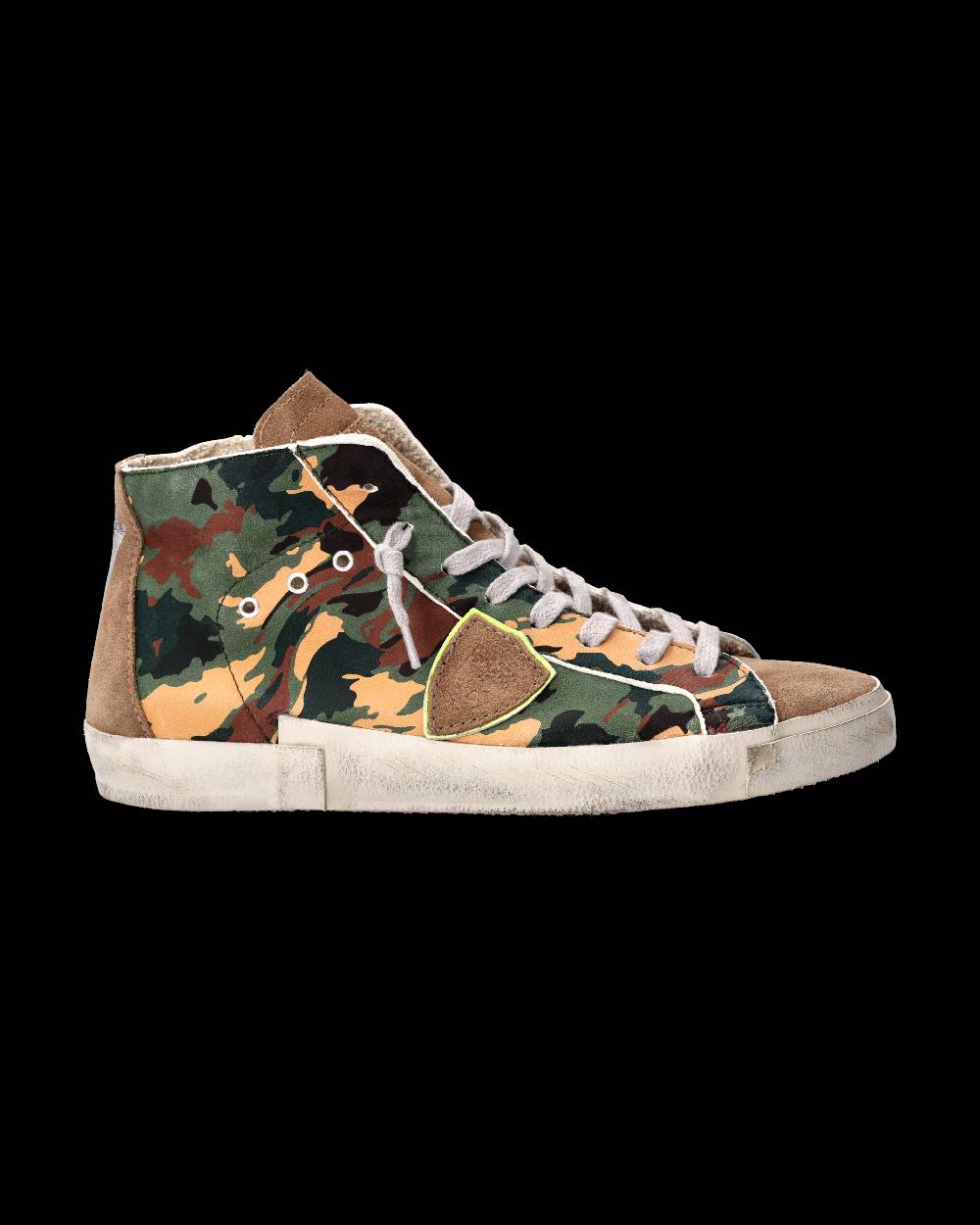 Philippe Model Sneaker Prsx Uomo, Verde e Beige Promozione Limitata