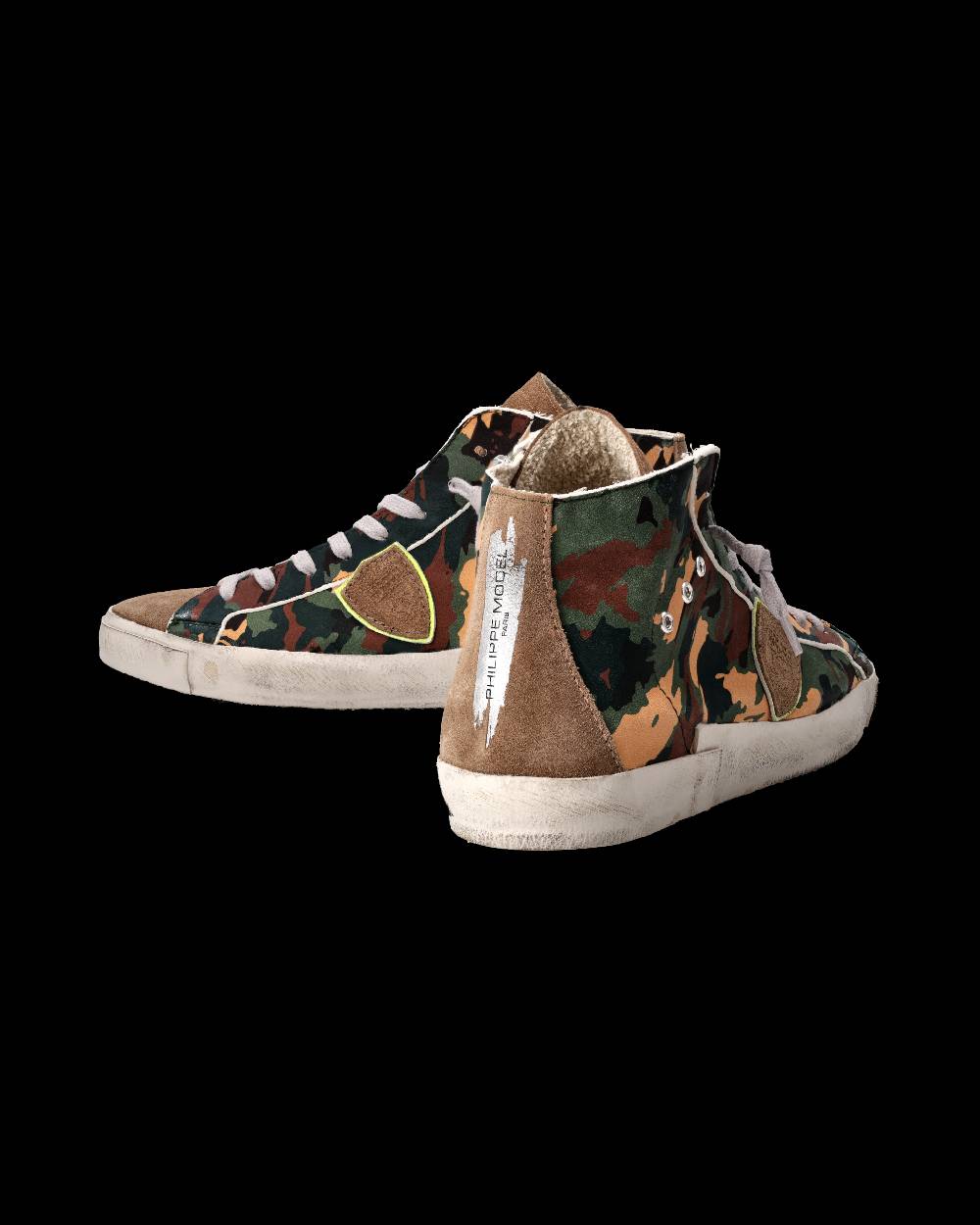 Philippe Model Sneaker Prsx Uomo, Verde e Beige Promozione Limitata