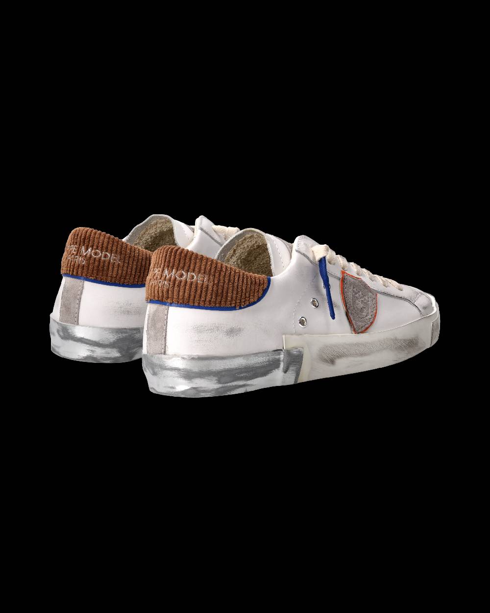 Philippe Model Sneaker Prsx Uomo, Bianco e Cognac Affare Del Giorno