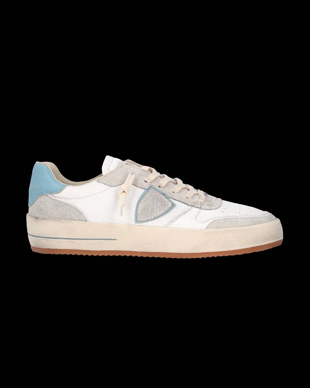 Philippe Model Sneaker Nice Uomo, Bianco e Azzurro Online