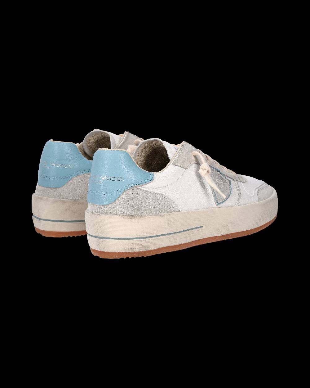 Philippe Model Sneaker Nice Uomo, Bianco e Azzurro Online