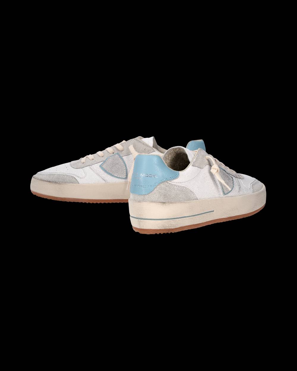 Philippe Model Sneaker Nice Uomo, Bianco e Azzurro Online
