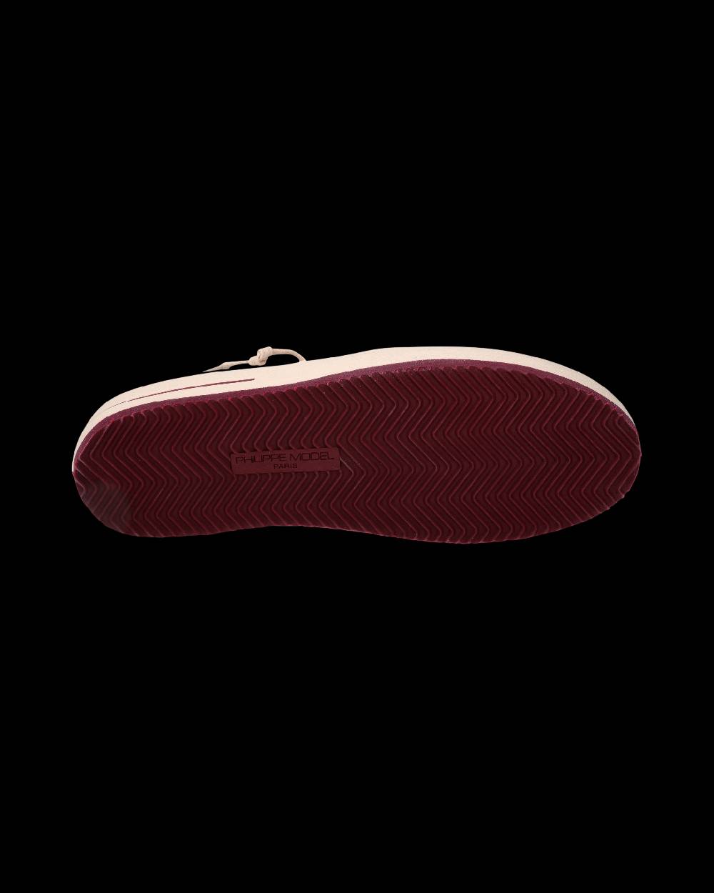 Philippe Model Sneaker Nice Uomo, Bianco e Bordeaux Outlet