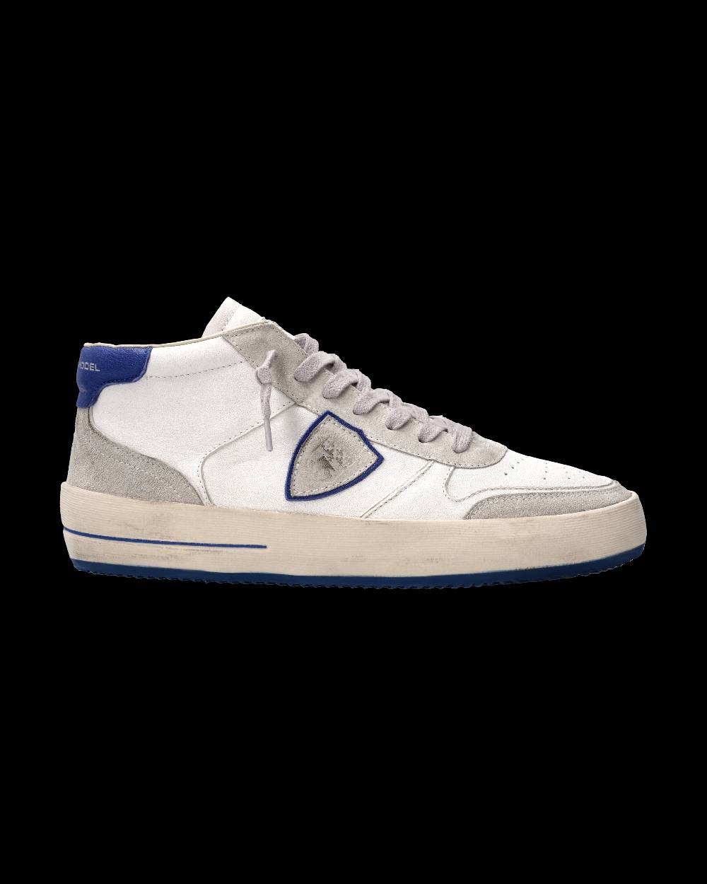 Philippe Model Sneaker Nice Uomo, Bianco e Blu In Vendita