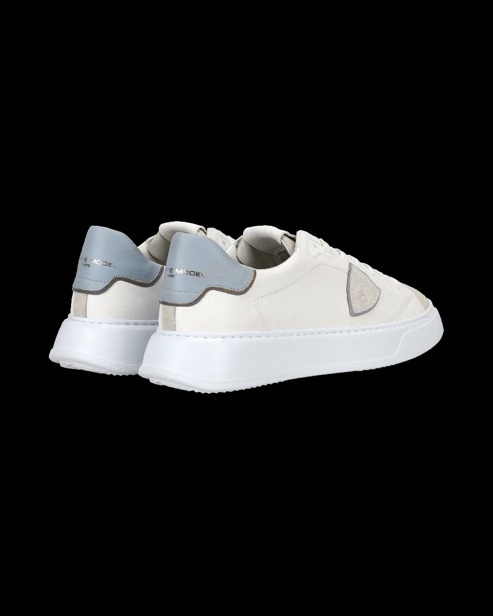 Philippe Model Sneaker casual Temple da uomo in pelle - Azzurro e bianco I Più Venduti