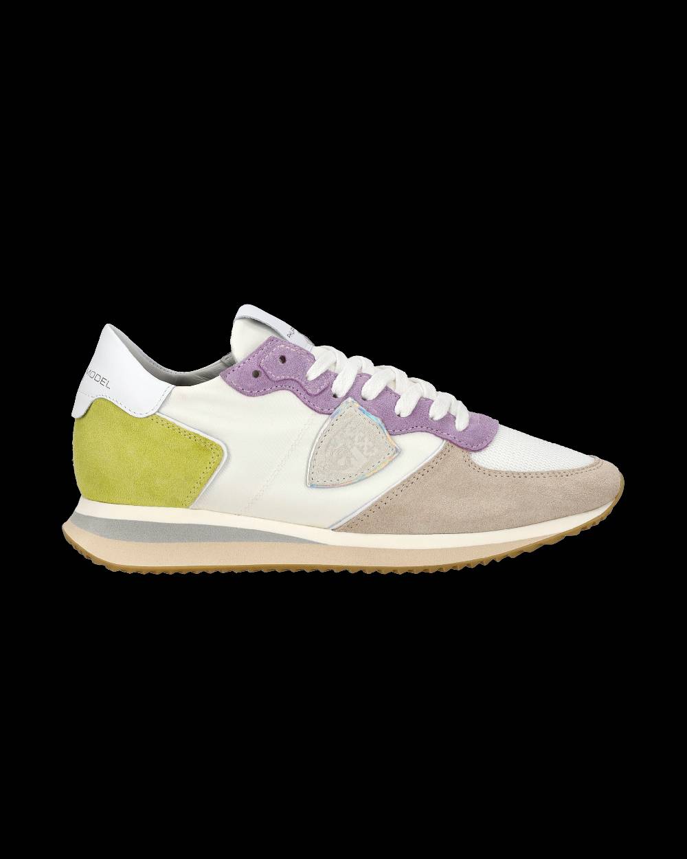 Philippe Model Sneaker casual Trpx da donna in nylon e pelle - Bianco e viola Vendite Flash