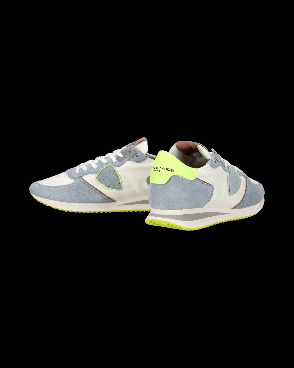 Philippe Model Sneaker casual Trpx da uomo in nylon e pelle - Azzurro e giallo 2025