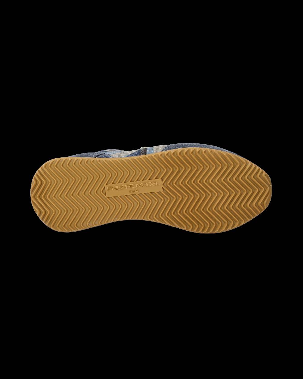 Philippe Model Sneakers Trpx da Donna Blu e Gialle in Tessuto Tecnico In Linea